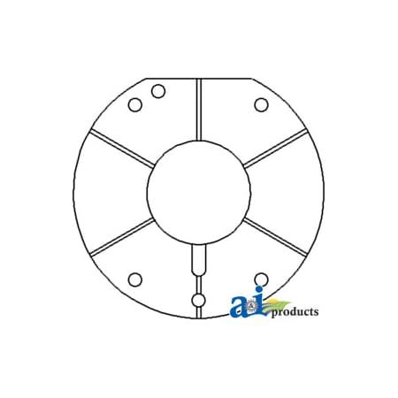 A & I Products Plate, Planetary Cover, Front 8" x8" x1" A-180408M2